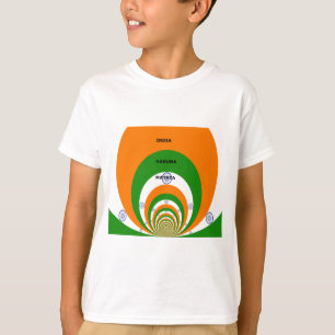 Camiseta Diseño de los colores de la bandera nacional de la
