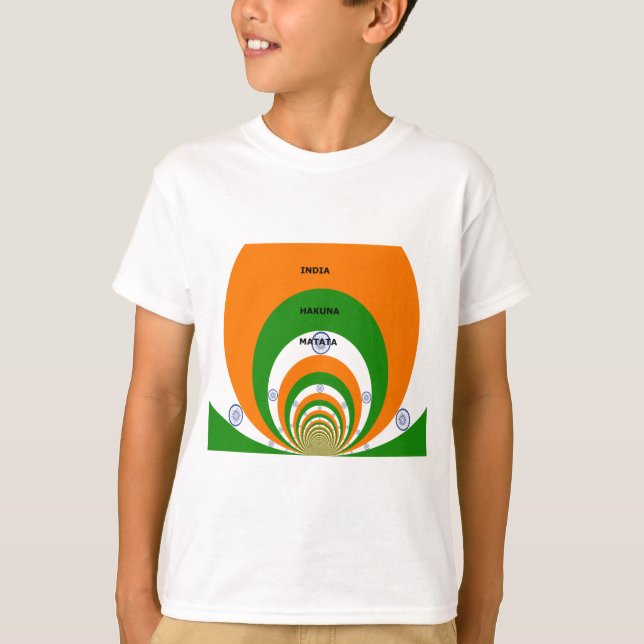 Camiseta Diseño de los colores de la bandera nacional de la (Anverso)