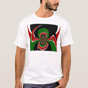 Camiseta Diseño de los colores de la bandera nacional verde