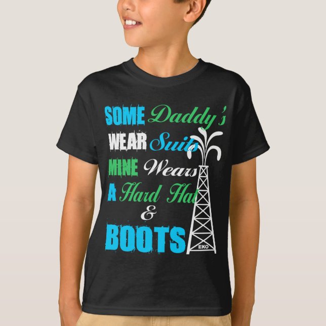Camiseta Diseño de los muchachos del desgaste de algún papá (Anverso)