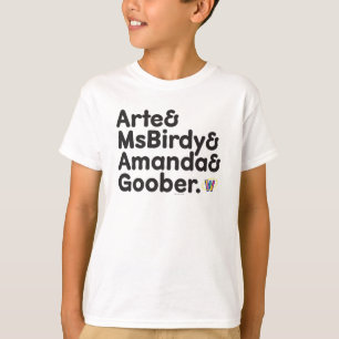 Camiseta Diseño de los nombres de Webkinz