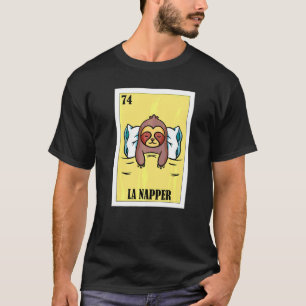 Camiseta Diseño de lotería durmiente Lotería mexicana La Na