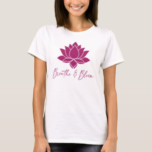 Camiseta Diseño de Loto Breathe & Bloom