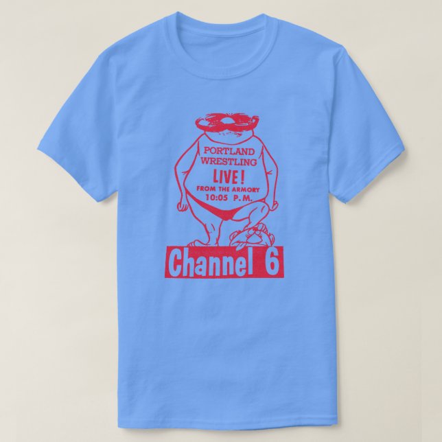 Camiseta Diseño de lucha anticuada en Portland (Diseño del anverso)