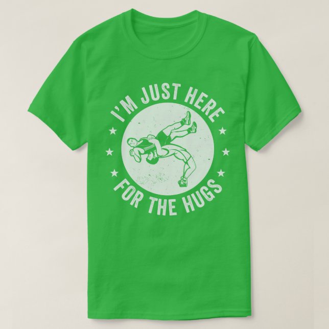 Camiseta Diseño de lucha libre divertida para hombres (Diseño del anverso)