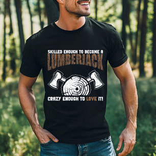 Camiseta Diseño de Lumberjack calificado
