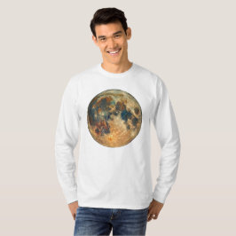 Camiseta Diseño de Luna Llena Tonos Terrosos - Cósmico Esté