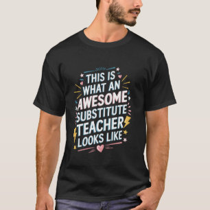 Camiseta Diseño de maestro sustituto para sub maestro