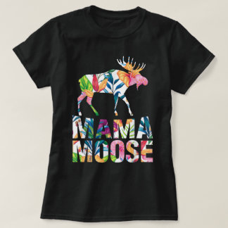 Camiseta Diseño de mamá alce amante de los animales florale