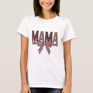 Camiseta Diseño de mamá con estampado de leopardo – Arte de
