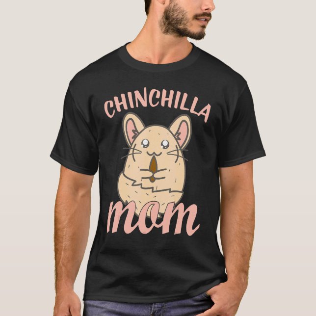 Camiseta Diseño de mamá de Cute Chinchilla (Anverso)