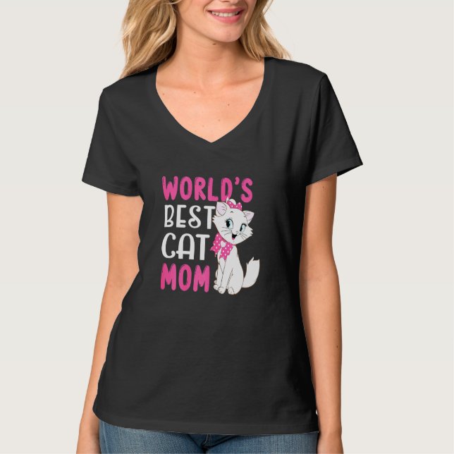 Camiseta Diseño de mamá de gato (Anverso)