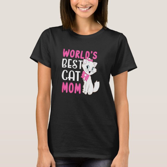 Camiseta Diseño de Mamá de Gato (Anverso)