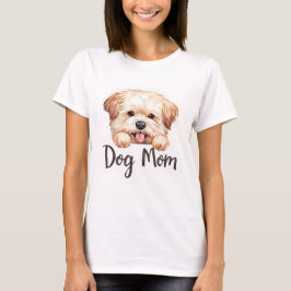 Camiseta Diseño de mamá de perro cachorro lindo