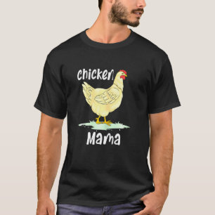 Camiseta Diseño de mamá de pollo niña mujer linda