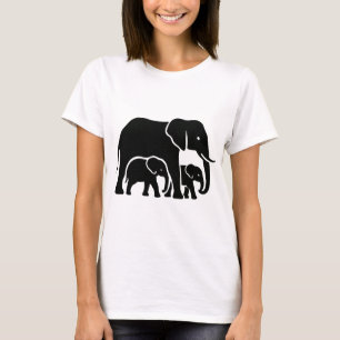 Camiseta diseño de mamá elefante