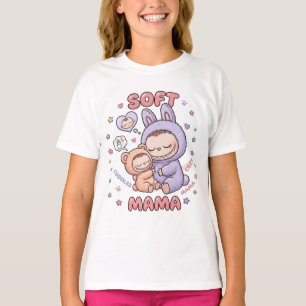 Camiseta Diseño de mamá y bebé astronauta de ciencia ficció
