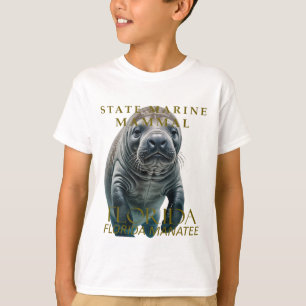 Camiseta Diseño de manatí de Florida mamífero marino