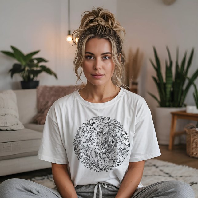 Camiseta Diseño de Mandala Peacock (Subido por el creador)