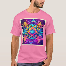 Camiseta Diseño de Mandala psicodélica