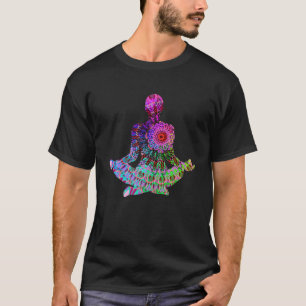 Camiseta Diseño de Mandala psiquedlica   Medi espiritual de