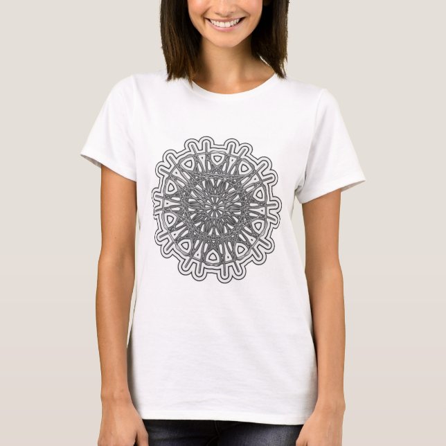Camiseta Diseño de Mandala Ultra Cool #1 (Anverso)