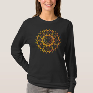 Camiseta Diseño de Mandala Único Dorado-95747