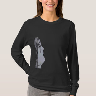 Camiseta Diseño de mano tendida triste