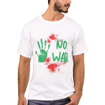 Diseño de manopla de protesta contra la guerra