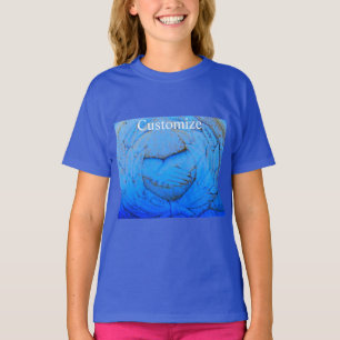 Camiseta Diseño de manos abrazadas