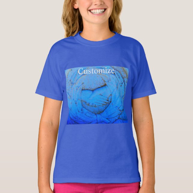 Camiseta Diseño de manos abrazadas (Anverso)