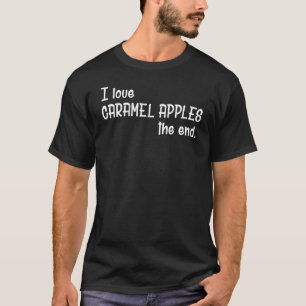 Camiseta Diseño de manzanas para ropa de Apple de caramelo