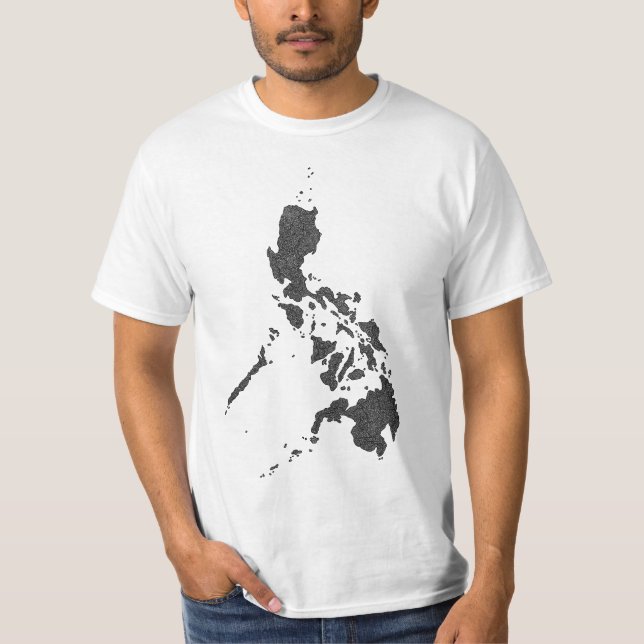 Camiseta Diseño de mapa de Filipinas (Anverso)