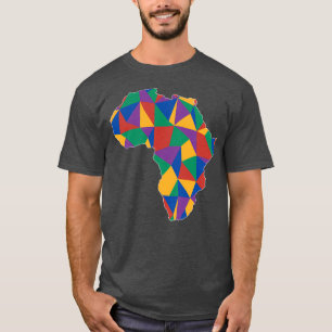 Camiseta Diseño de mapas africanos