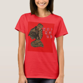 Camiseta Diseño de marioneta en la sombra indonesia Hohoho