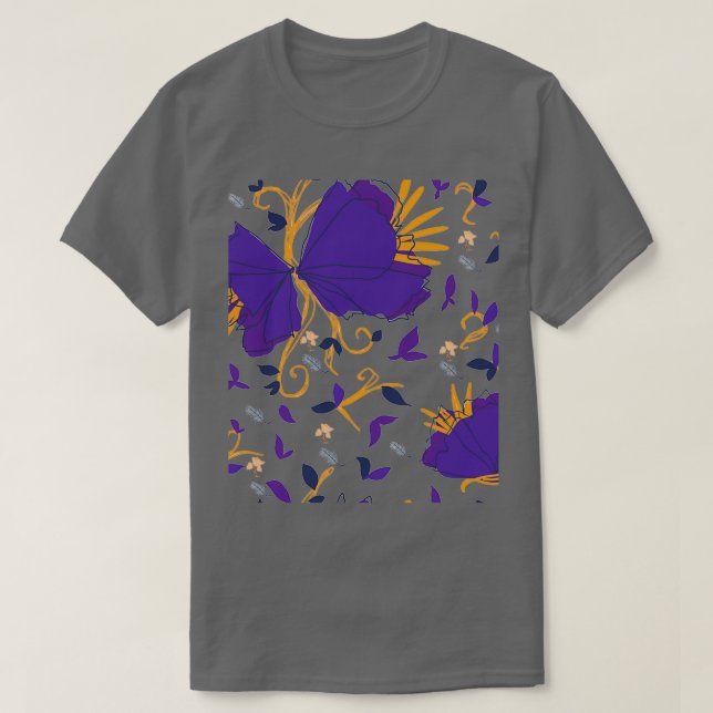 Camiseta Diseño de mariposa 10 (Diseño del anverso)