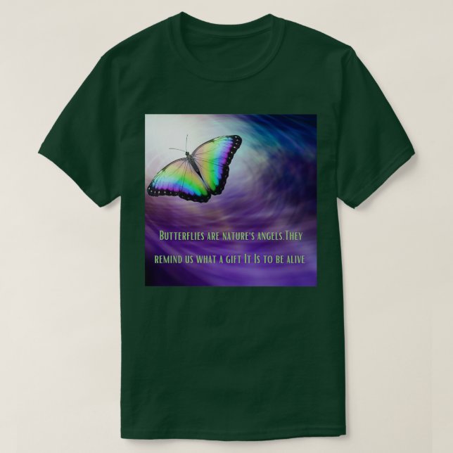 Camiseta Diseño de mariposa 3 (Diseño del anverso)