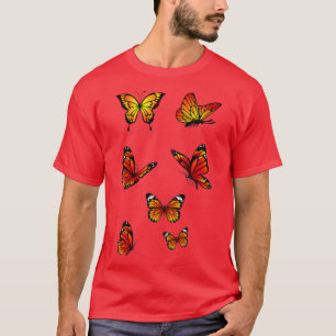 Camiseta Diseño de mariposa monarca