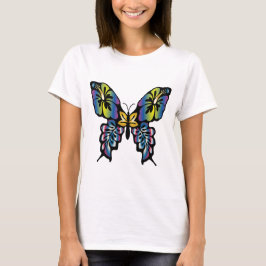 Camiseta Diseño de mariposa Papillon Ladies.