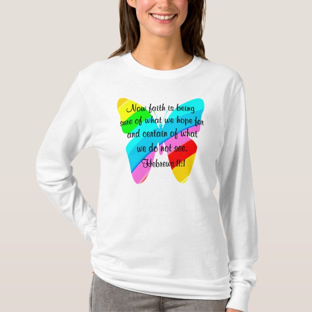 CAMISETA DISEÑO DE MARIPOSAS 11:1 COLORIDAS (Anverso)