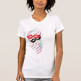 Camiseta Diseño de Máscara Colorida Simple