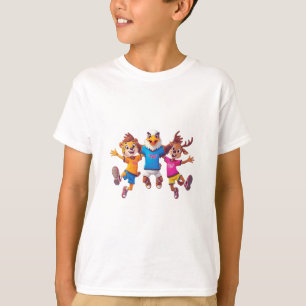 Camiseta Diseño de Mascota de Equipo Deportivo de Animales