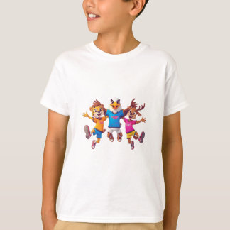 Camiseta Diseño de Mascota de Equipo Deportivo de Animales