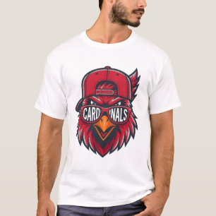 Camiseta Diseño de Mascota del Pájaro Cardenal Genial - Páj