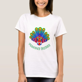 Camiseta Diseño de Mayura raksha (demonio pavo real de Sri