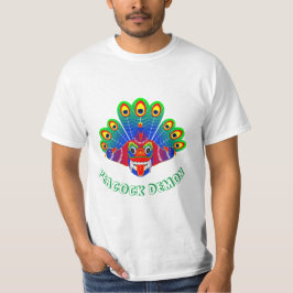 Camiseta Diseño de Mayura raksha (demonio pavo real de Sri