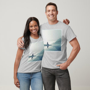 Camiseta Diseño de Meditación Pacífica de Mountain Zen