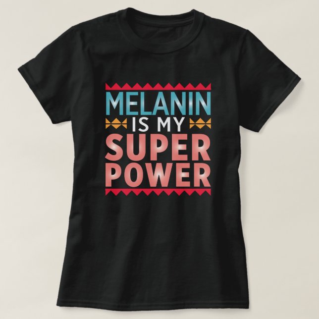 Camiseta Diseño de Melanin Poppin (Diseño del anverso)