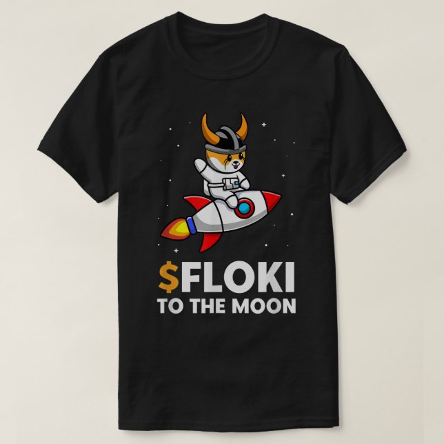 Camiseta Diseño de meme de cohete de perro espacial lindo (Diseño del anverso)