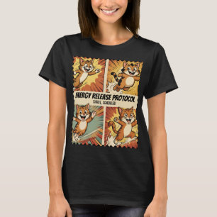 Camiseta Diseño de Meme de Gato Divertido con Zoomies Activ